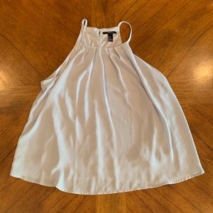 Cream/silver tank top